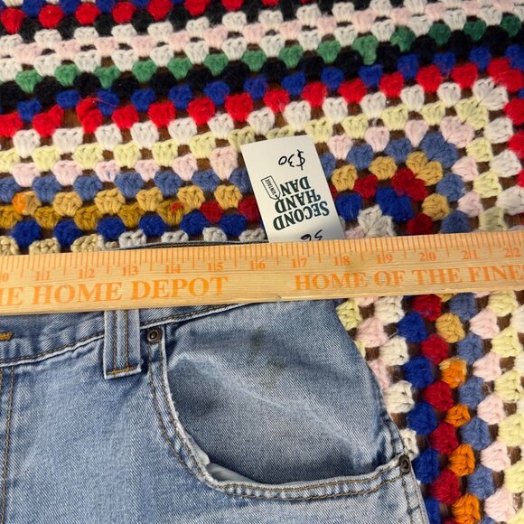 Vintage Y2K US Polo Assn Baggy Carpenter Denim Shorts Sz 36 - Picture 6 of 7